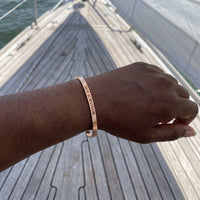 Thumbnail for Gravur armband — getragen, echte Größe, Roségold | SKU: 2020s-rg