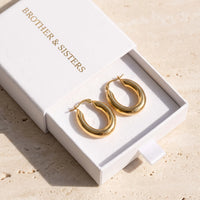 Thumbnail for Ohrringe gold — in der Geschenkbox, Gold | SKU: lesbrillantes