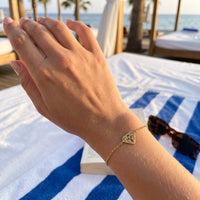 Thumbnail for Armband minimalistisch — getragen, echte Größe, Gold | SKU: 11662607-gold