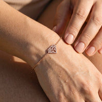Thumbnail for Zartes armband — Nahaufnahme der Details, Roségold | SKU: 11662607-rose-gold