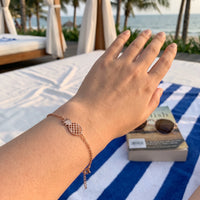 Thumbnail for Ananas armband — getragen, echte Größe, Roségold | SKU: 9178613-rose-gold
