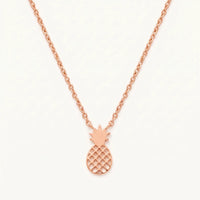 Thumbnail for Ananas kette — Produktfoto auf weißem Hintergrund, Roségold | SKU: 8050907-rose-gold