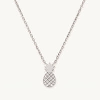 Thumbnail for Ananas kette — Produktfoto auf weißem Hintergrund, Silber | SKU: 8050907-white-gold