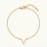 Thumbnail for Armband minimalistisch — Produktfoto auf weißem Hintergrund, Gold | SKU: 9443177-gold