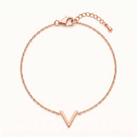 Thumbnail for V armband — Produktfoto auf weißem Hintergrund, Roségold | SKU: 9443177-rose-gold