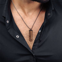 Thumbnail for Man Necklace - Initial Necklace - Charming Letter Necklace - Mens Chain Necklace Necklace Brother & Sisters