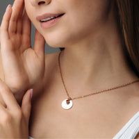 Thumbnail for Precious Name Necklace - Custom Name Necklace - Birthday Gifts for Her - Custom Necklace - Necklaces for Girlfriend Necklace Rose Gold / January Brother & Sisters