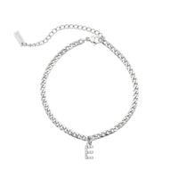 Thumbnail for Silver Initial Anklet - Ankle Bracelet - Anklet for Women - Silver Leg Bracelet Anklet E Brother & Sisters