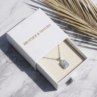 Thumbnail for Rechteck anhänger — in der Geschenkbox, Silber | SKU: 22559056