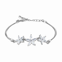 Thumbnail for Blumen armband — Produktfoto auf weißem Hintergrund, Silber