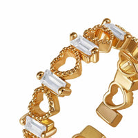 Thumbnail for Herzring gold — Produktfoto auf weißem Hintergrund, Gold