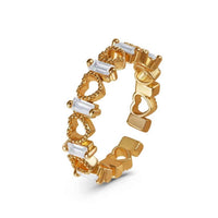 Thumbnail for Herzring gold — Produktfoto auf weißem Hintergrund, Gold