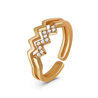Thumbnail for Ring verstellbar — Produktfoto auf weißem Hintergrund, Gold