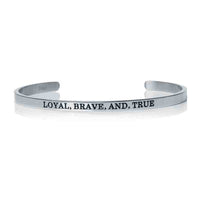 Thumbnail for Spruch armband — Produktfoto auf weißem Hintergrund, Silber