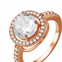 Thumbnail for Rosegold ring damen — Produktfoto auf weißem Hintergrund, Silber