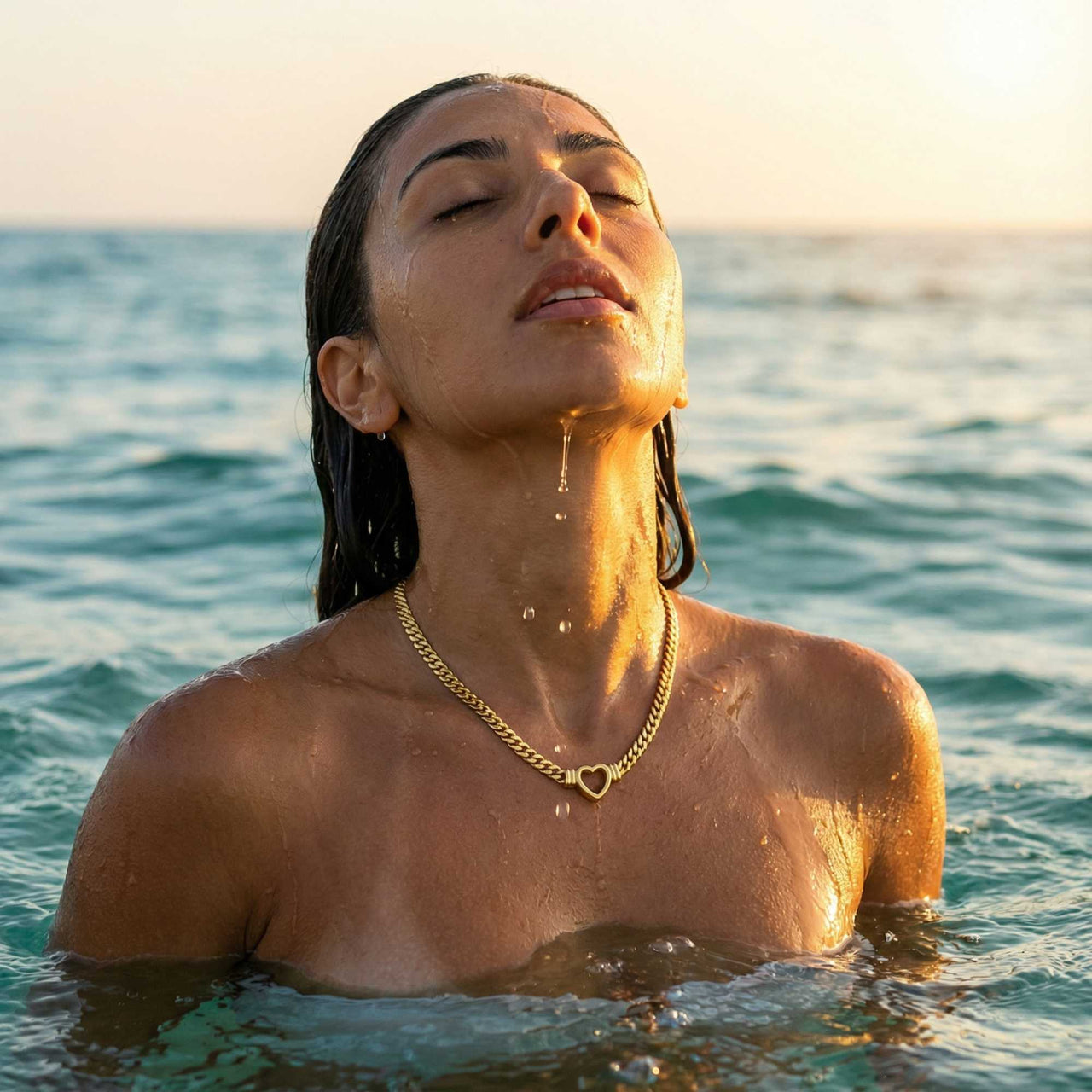 Vali Herz-Choker Halskette