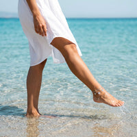 Thumbnail for Fußkettchen Gold Schmetterling Zweilagig