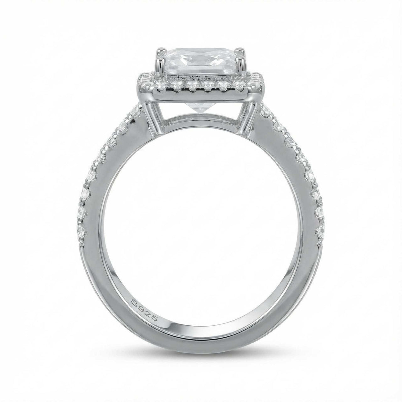 Silberner Rechteckring