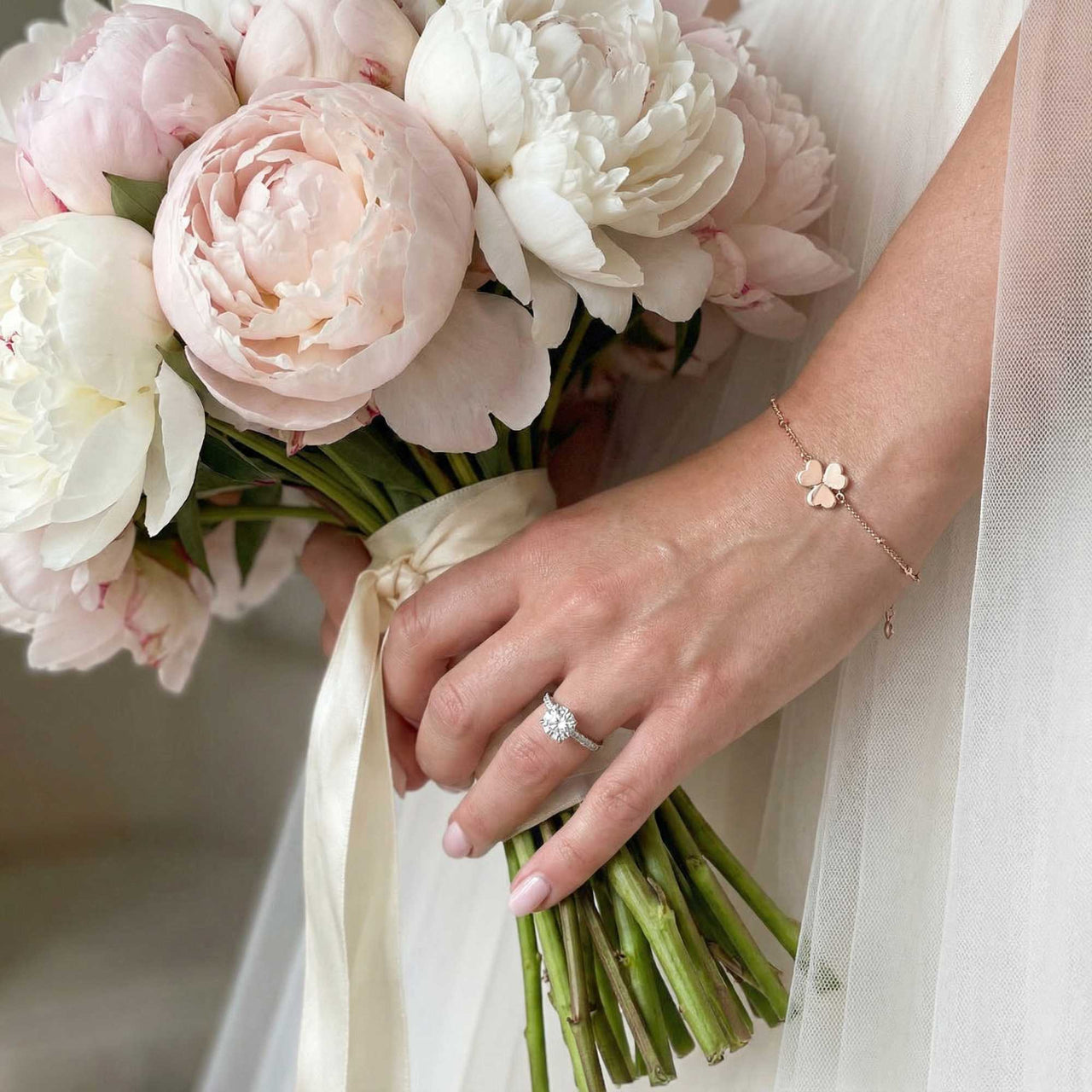 Glücks-Kleeblatt Armband