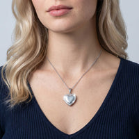 Thumbnail for Kristall-Herz-Medaillon Halskette mit Foto