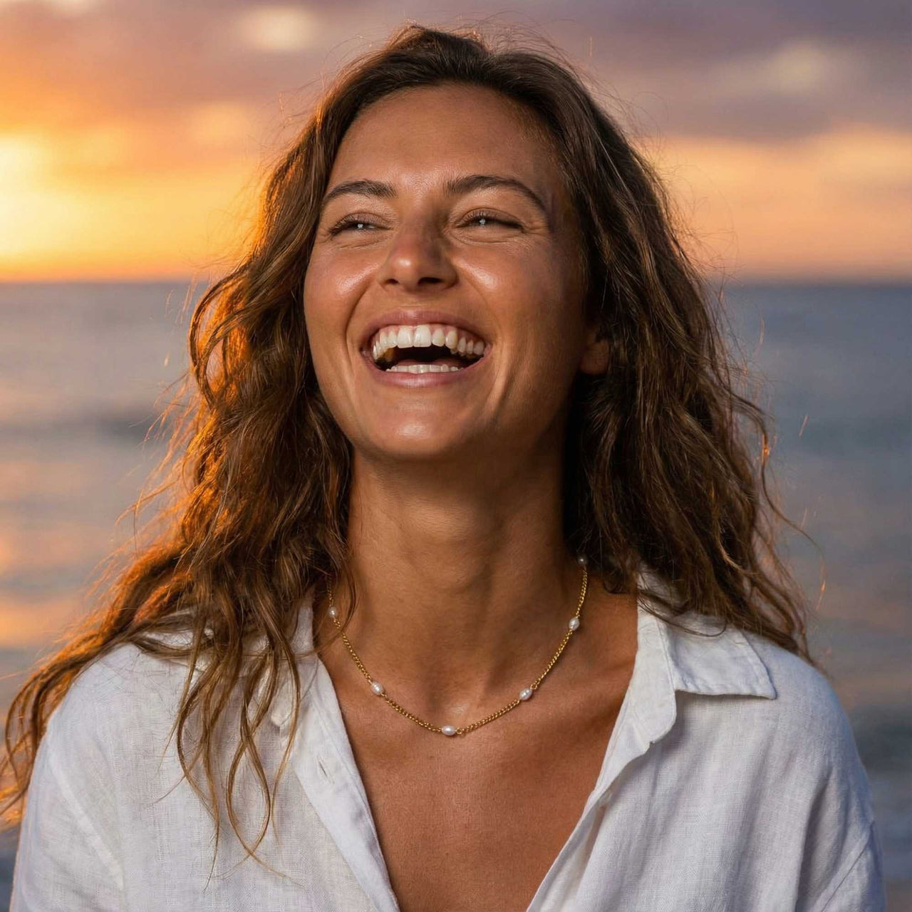 Zarter Perlen Choker