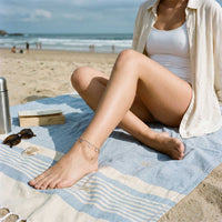 Thumbnail for Fußkettchen Gold Herz & Kristall