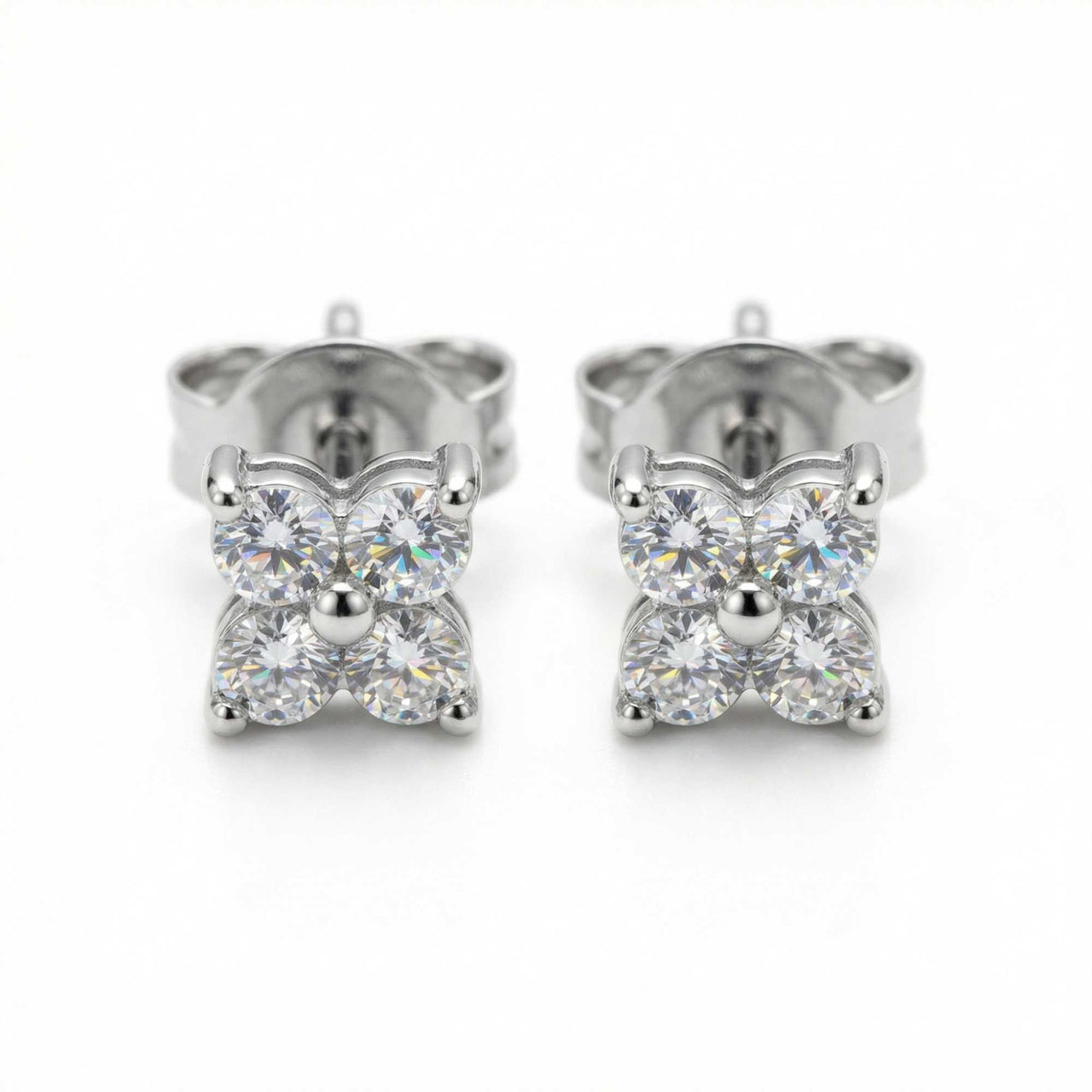 Kristall Blumen Ohrstecker