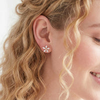 Thumbnail for Kristall Blumen Ohrstecker 