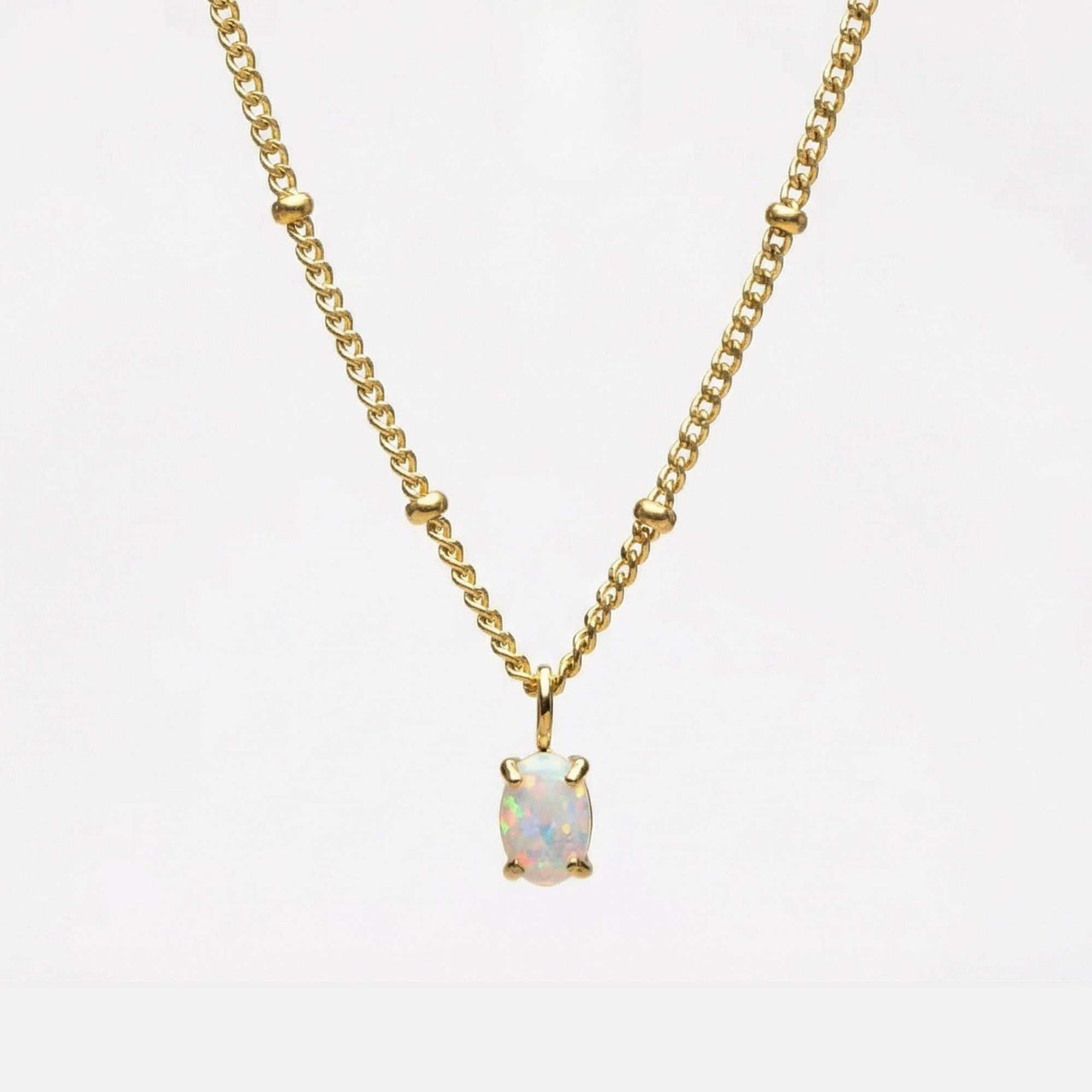 Opal Anhänger Halskette