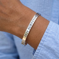 Thumbnail for Armband damen — Nahaufnahme der Details, Silber | SKU: 2020s-wg