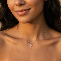 Thumbnail for Kristall Blumen Anhänger Kette