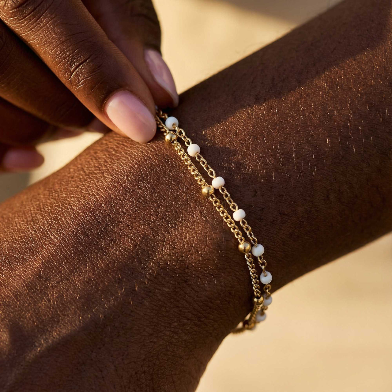 Double White Armband