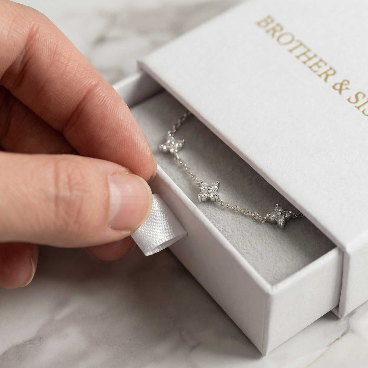 Kristall Blumen Armband