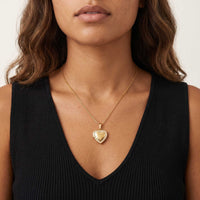 Thumbnail for Kristall-Herz-Medaillon Halskette mit Foto