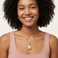 Thumbnail for Florale Foto-Medaillon-Kette