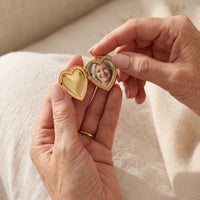 Thumbnail for Scroll-Herz-Foto-Medaillon-Kette