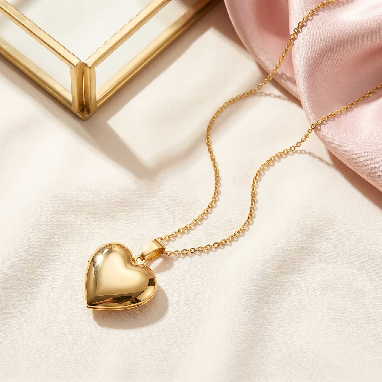 Herz-Medaillon Halskette mit Foto