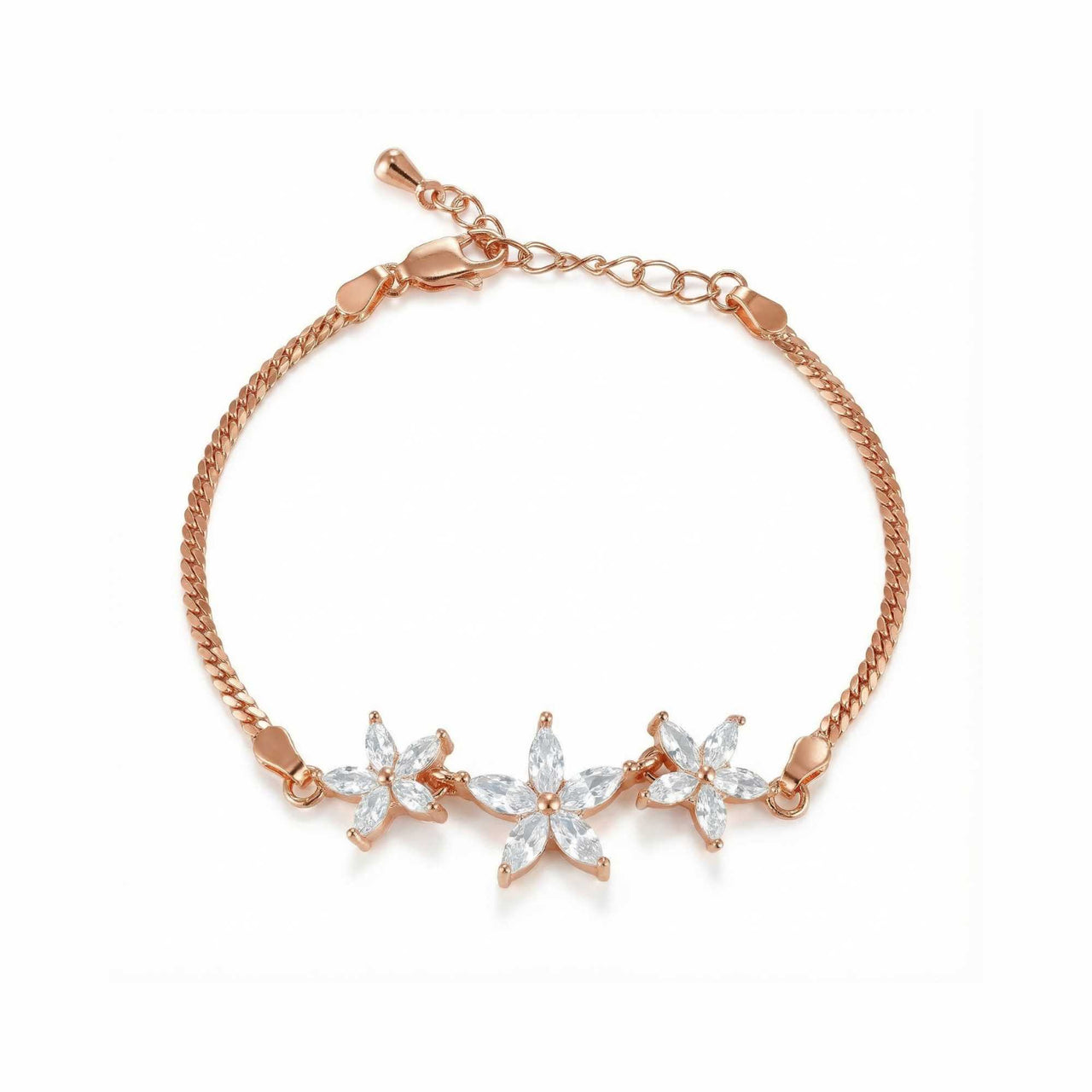 Kristall Blumen Armband