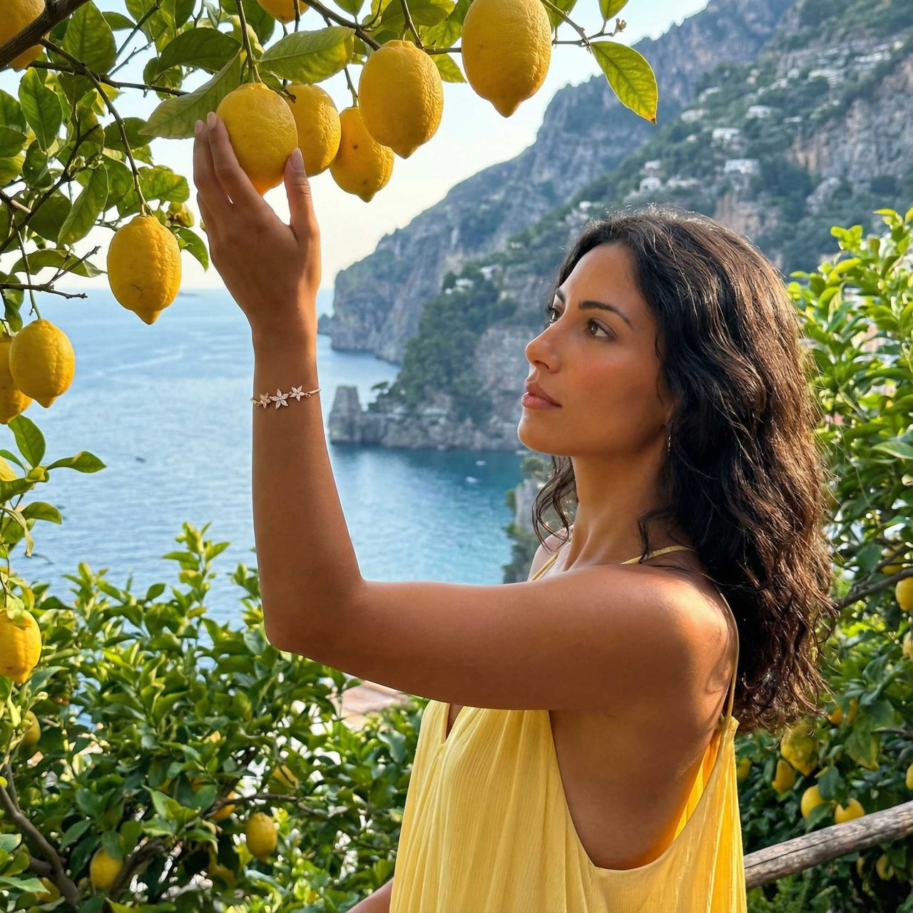 Kristall Blumen Armband