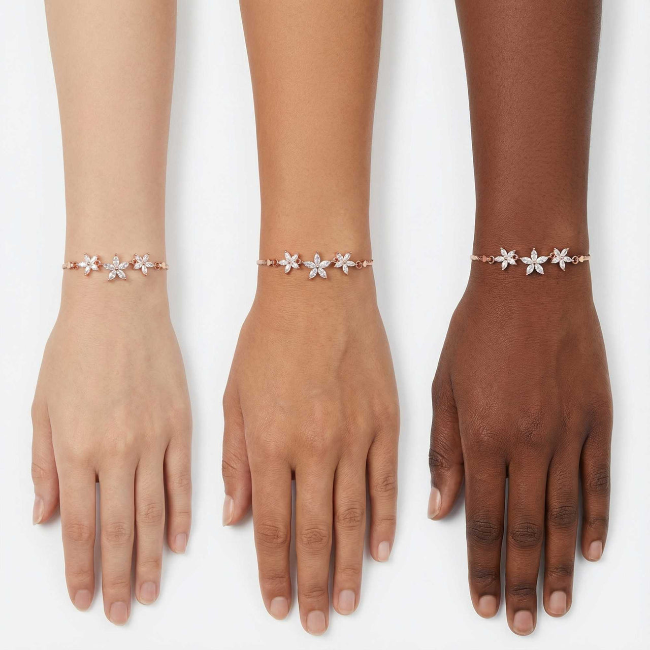 Kristall Blumen Armband