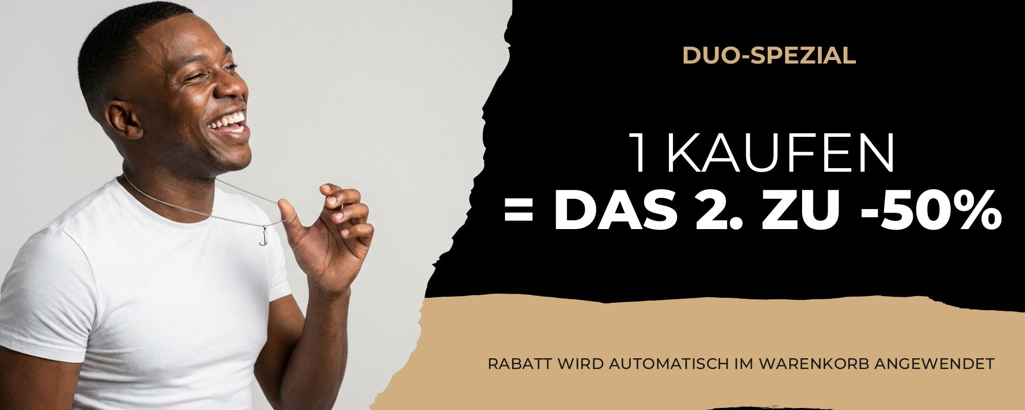 Men Initial Necklace - Duo-Spezial 1 kaufen 2. zu -50%