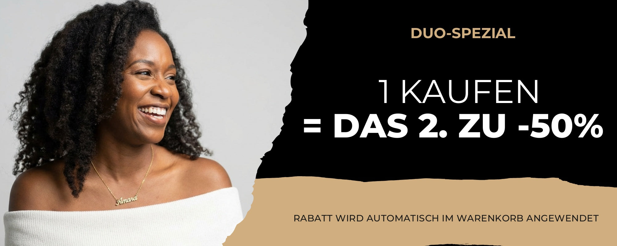 Name Necklace - Duo-Spezial 1 kaufen 2. zu -50%