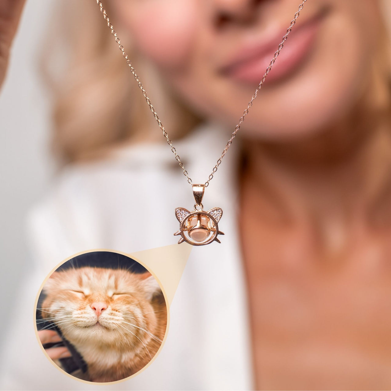 Meow Photo Necklace