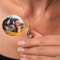 Thumbnail for Reversed Heart Photo Necklace