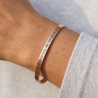 Thumbnail for Spruch armband — Nahaufnahme der Details, Roségold | SKU: bgby-rg