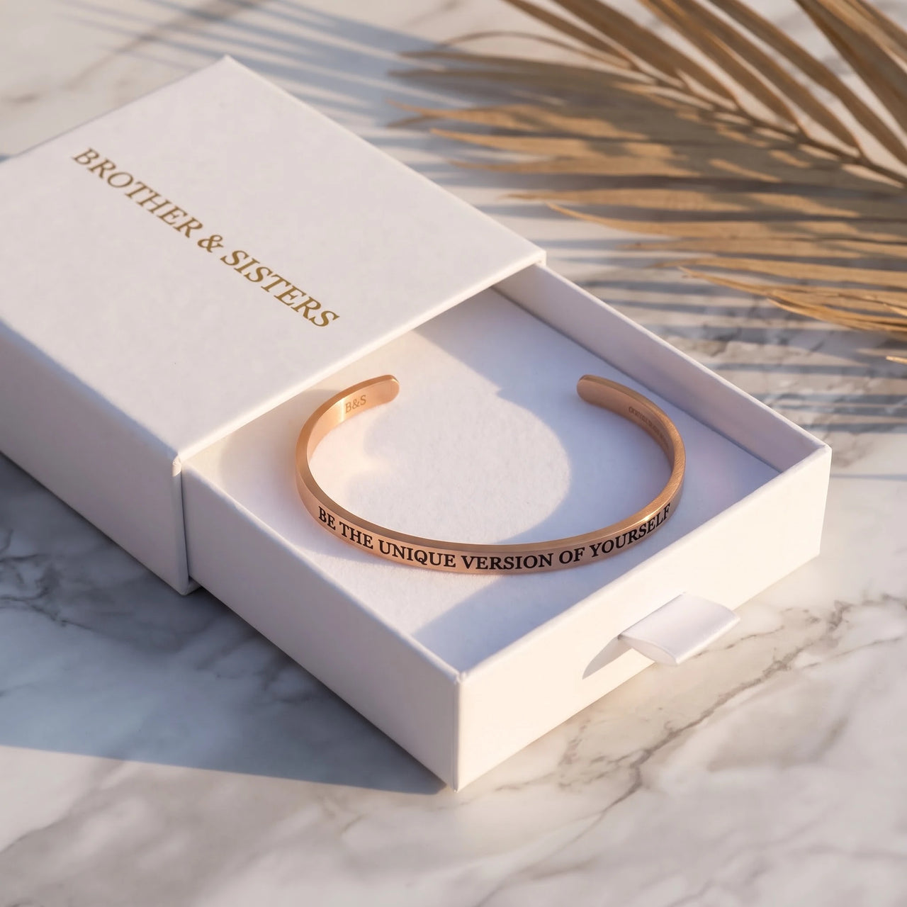 Motivations armband — in der Geschenkbox, Roségold | SKU: btuvoy-rg