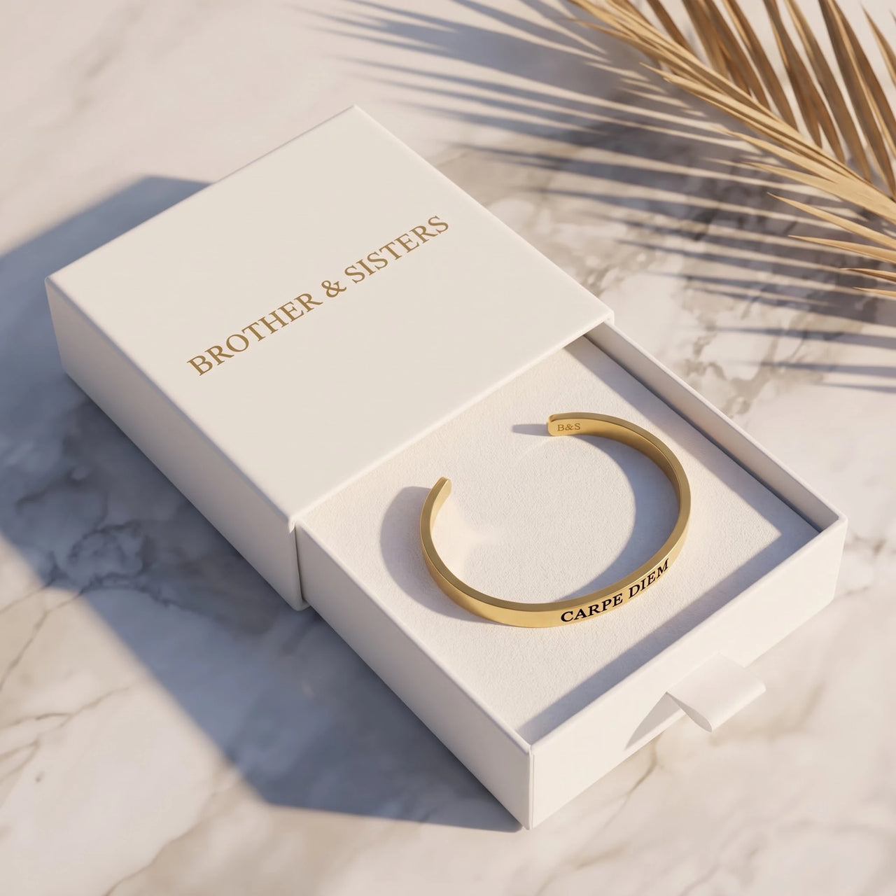 Carpe diem armband — in der Geschenkbox, Gold | SKU: cp-rg