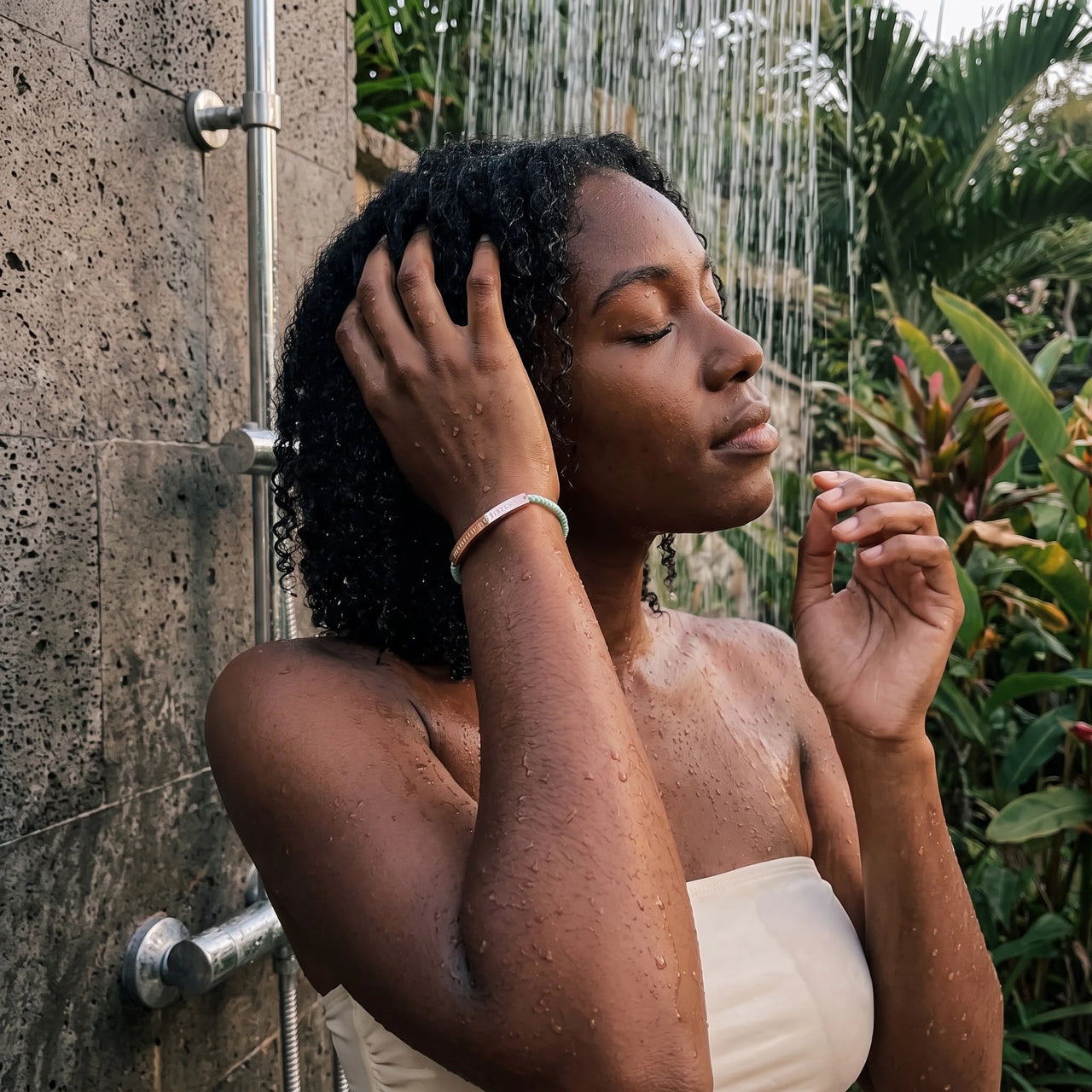 Gravur armband — unter der Dusche getragen, wasserfest, Roségold | SKU: lamenthe-rg