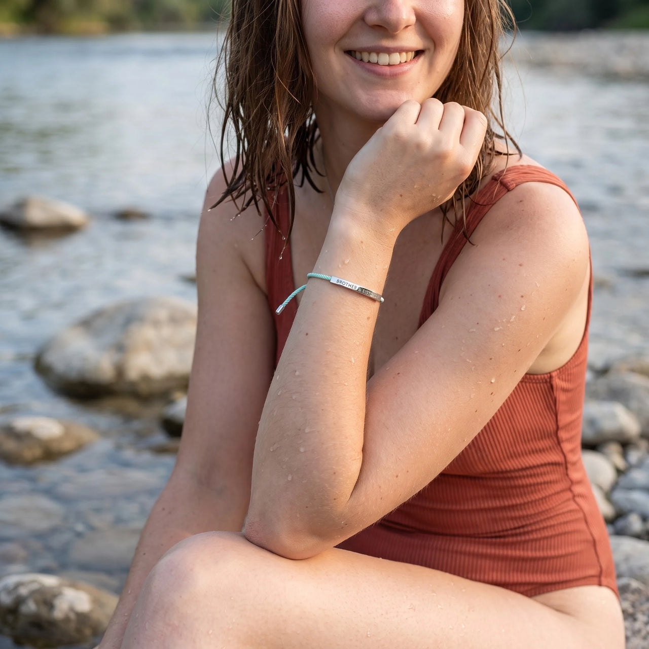 Armband verstellbar — im Wasser getragen, wasserfest, Silber | SKU: lamenthe-wg