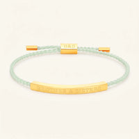 Thumbnail for Armband grün — Produktfoto auf weißem Hintergrund, Gold | SKU: lanature-g